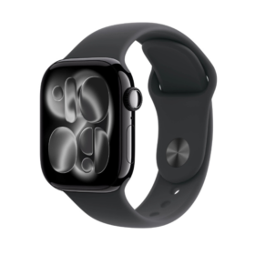 Apple Watch Series 11 [42mm, GPS, Black, Silicone Band]
